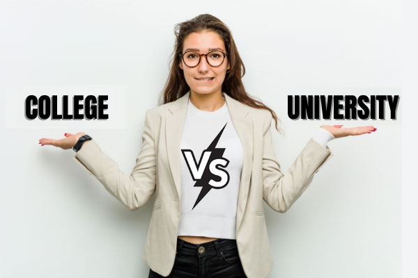 Difference between College and University?