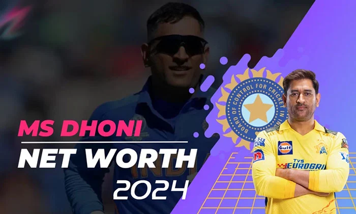 Ms Dhoni Net Worth in rupees in 2024