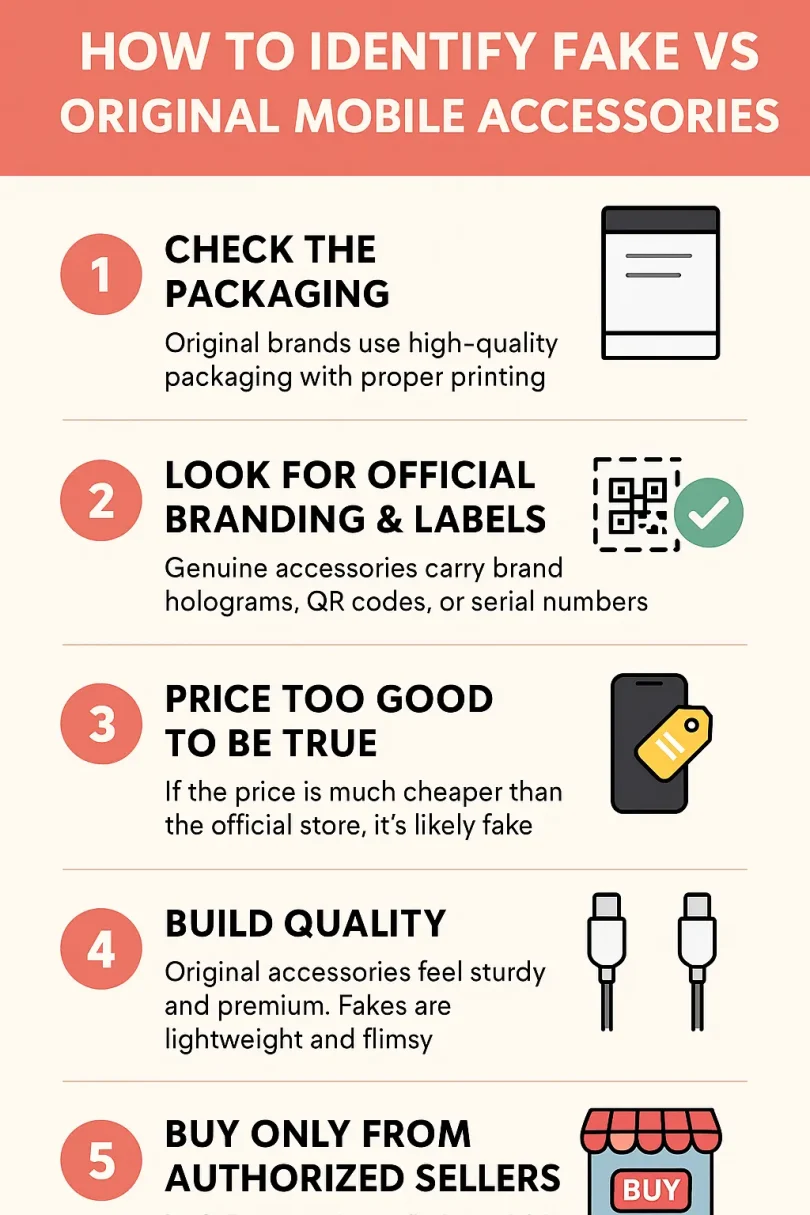 How to Identify Fake vs Original Mobile Accessories